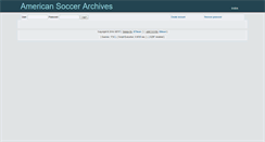 Desktop Screenshot of americansoccerarchives.com